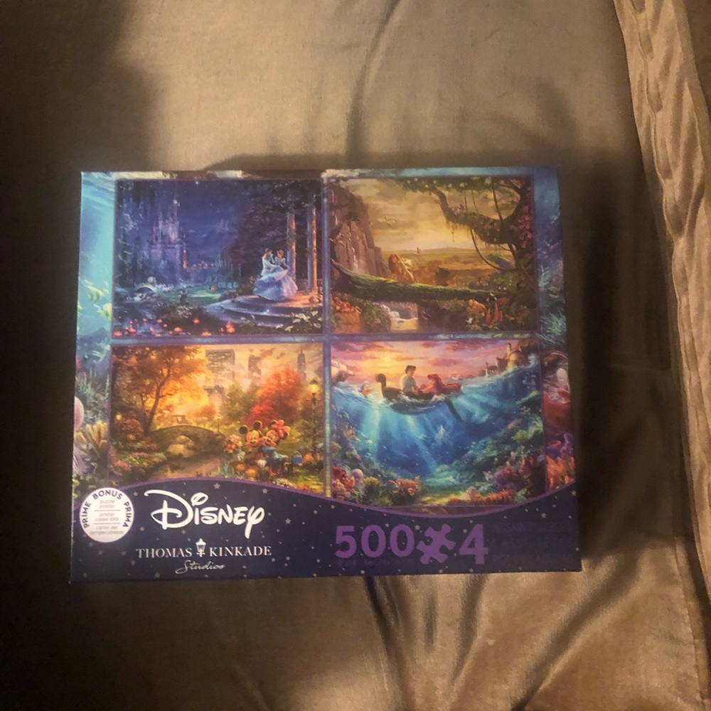 🎠Disney Thomas Kinkade 4 Puzzle Set- 120A $65 or $50 w/offer
